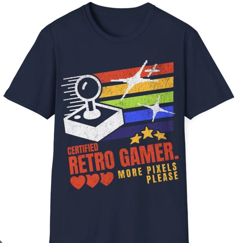 Custom gaming t-shirt printed with personalised gamertag design