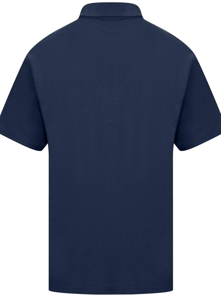 Navy polo back