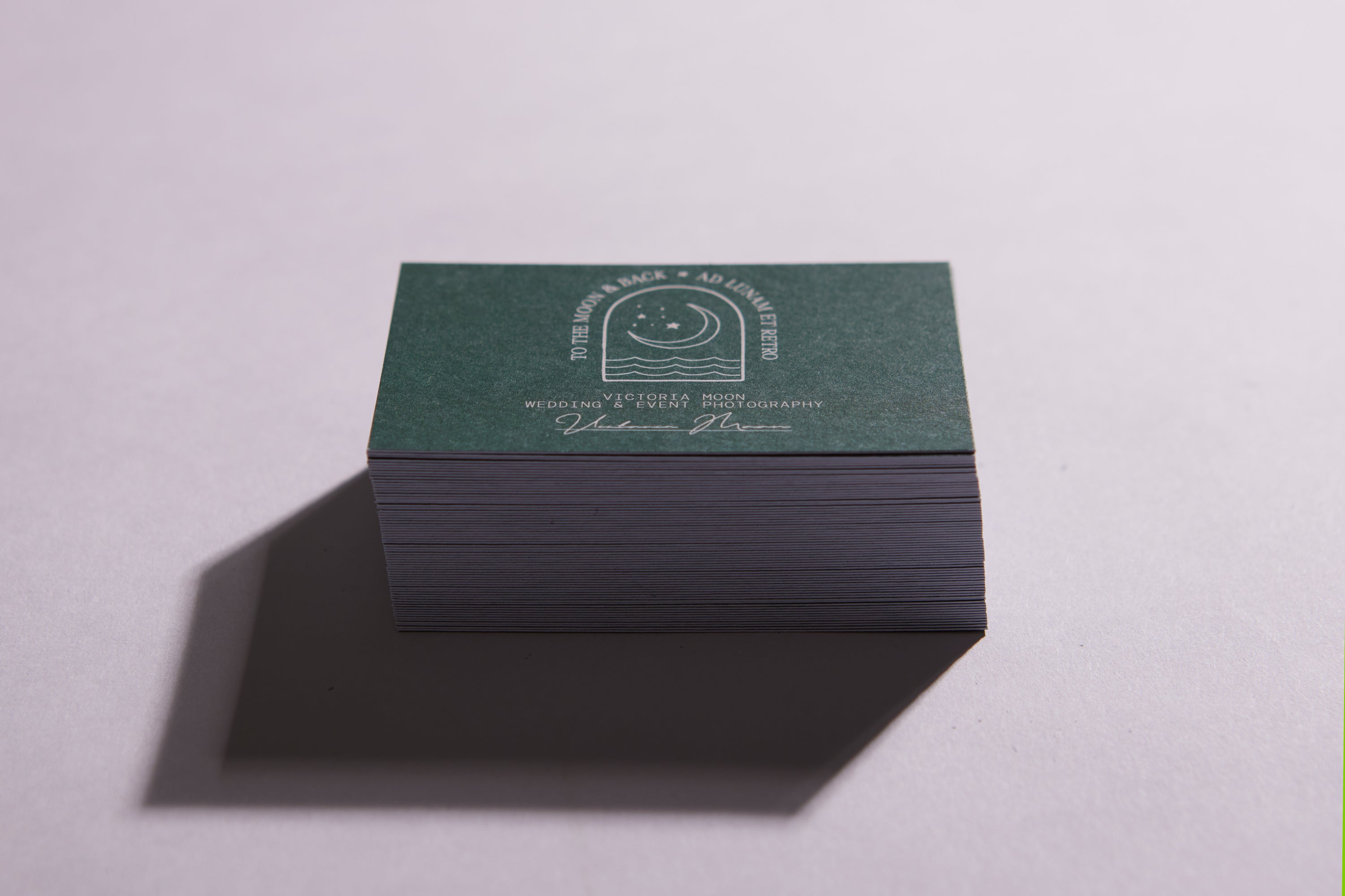 Uncoated business card