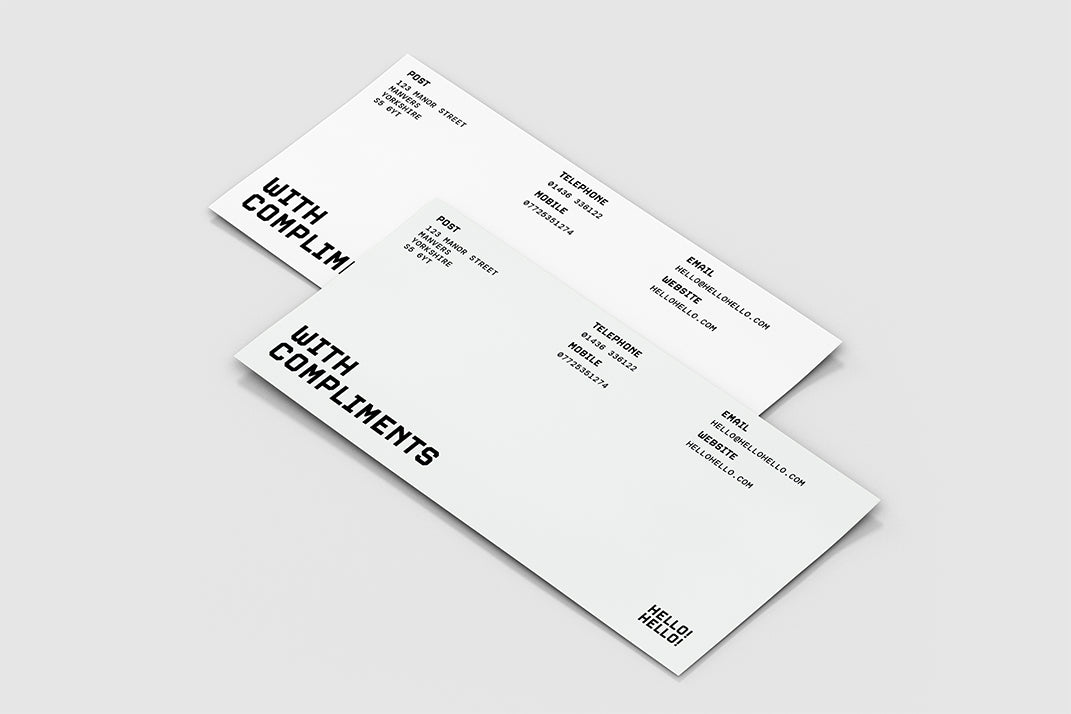 Compliment slip