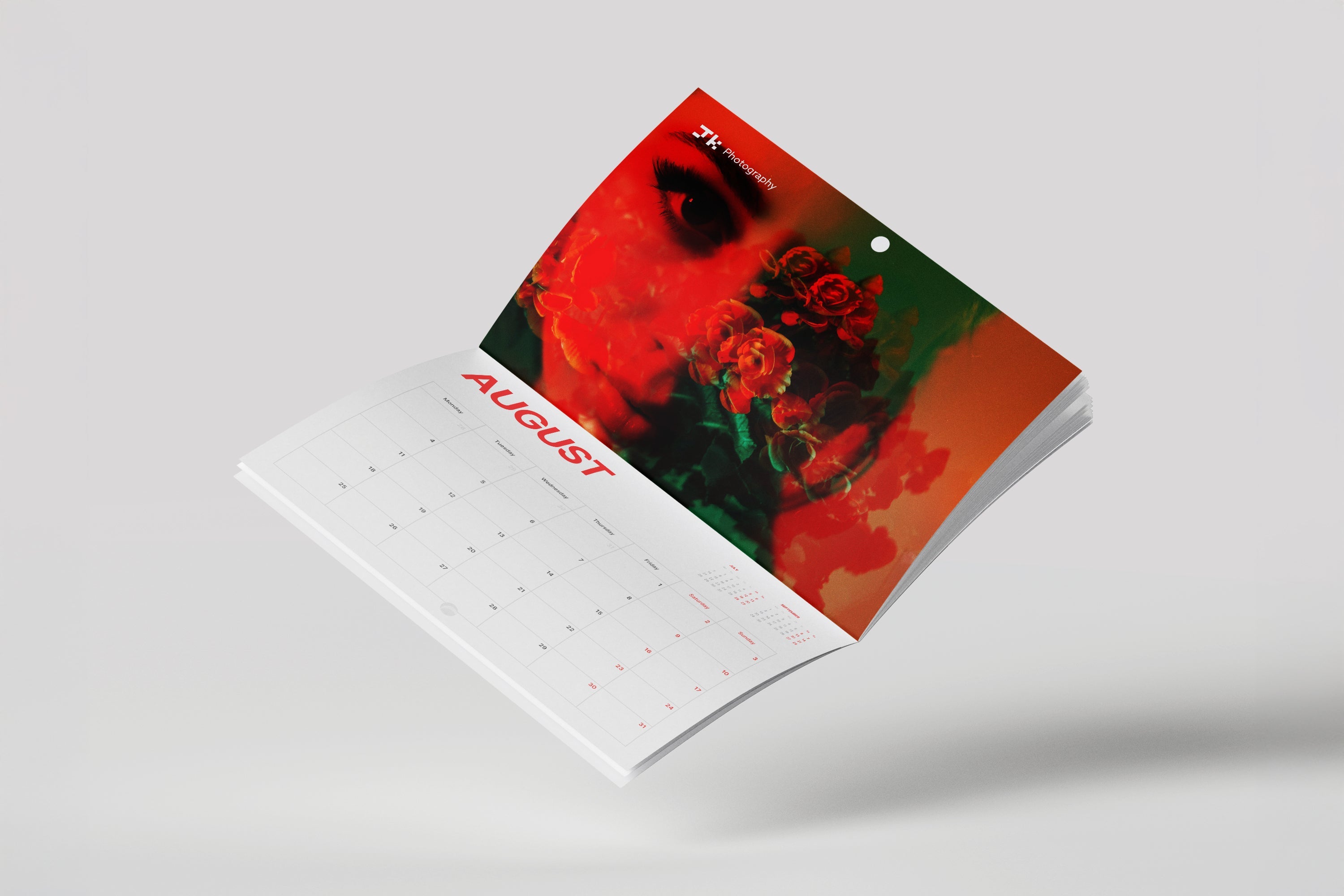 Drilled wall calendar alt 1
