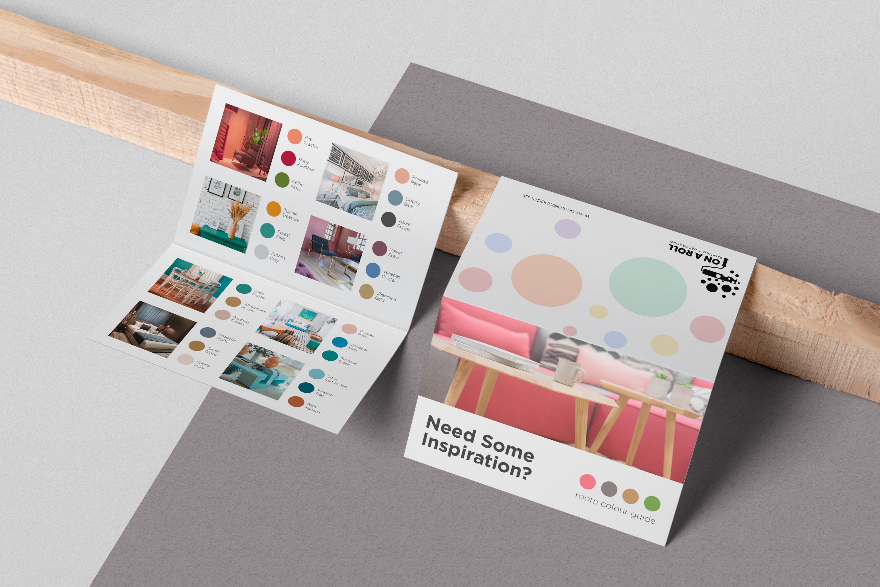 Folded business card
