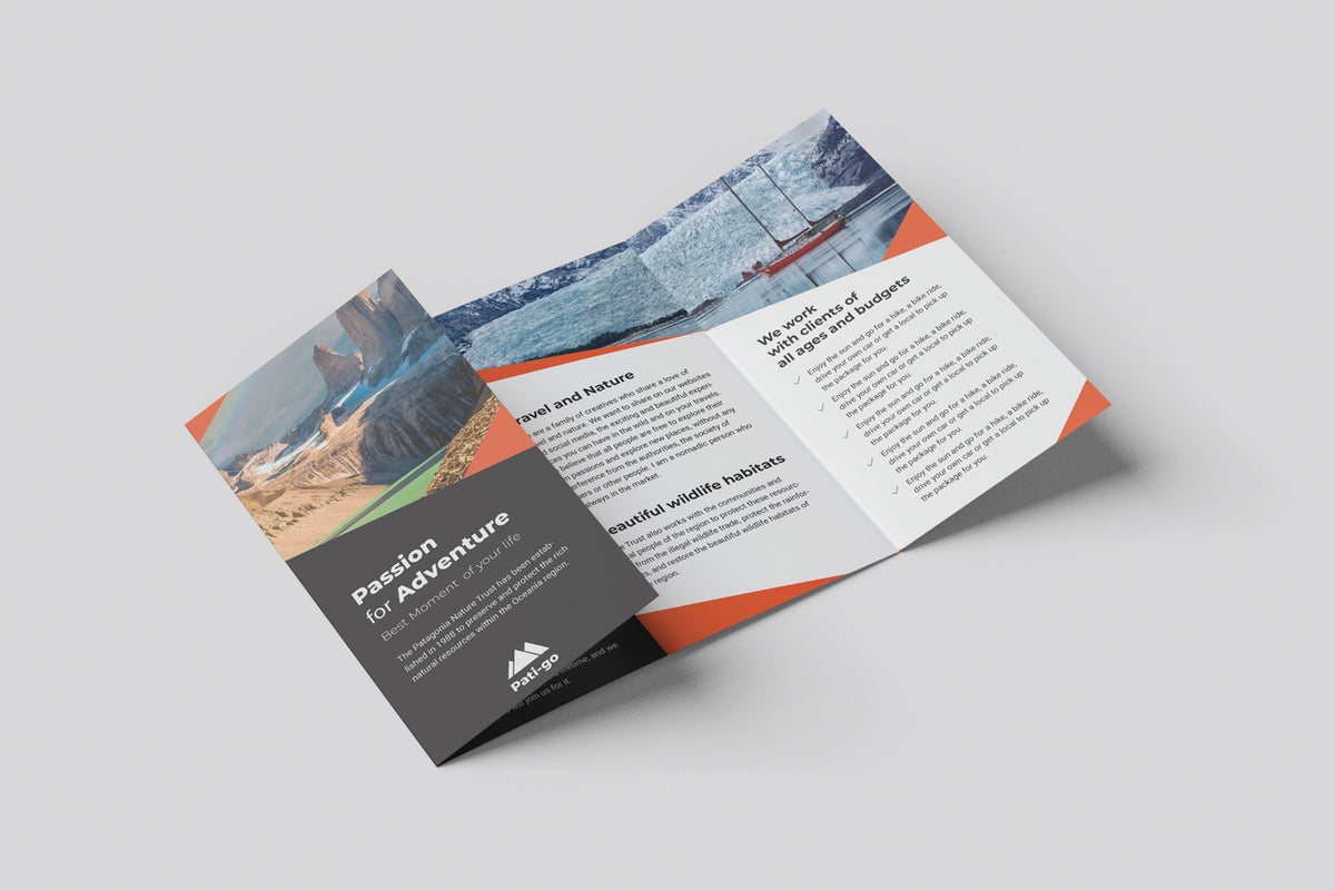 DL C-fold leaflet