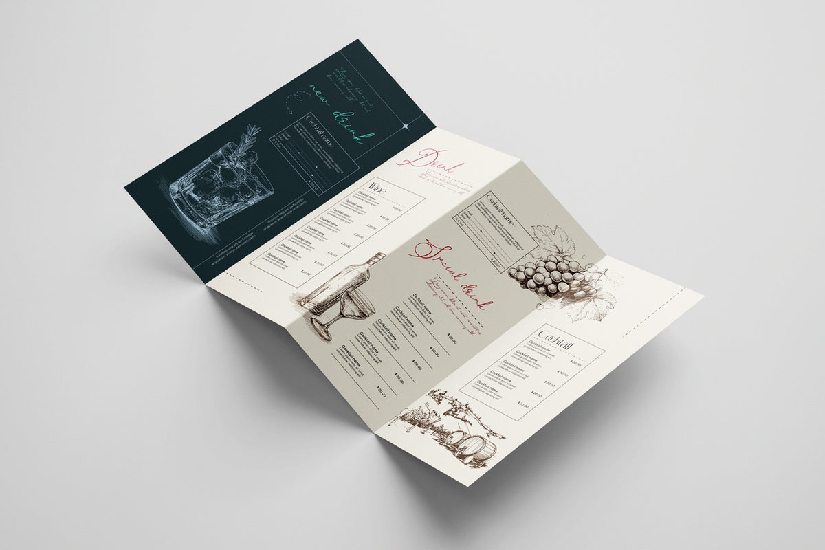 DL concertina fold leaflet