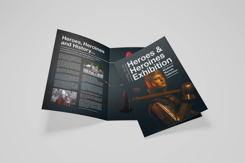 Long edge half fold leaflet