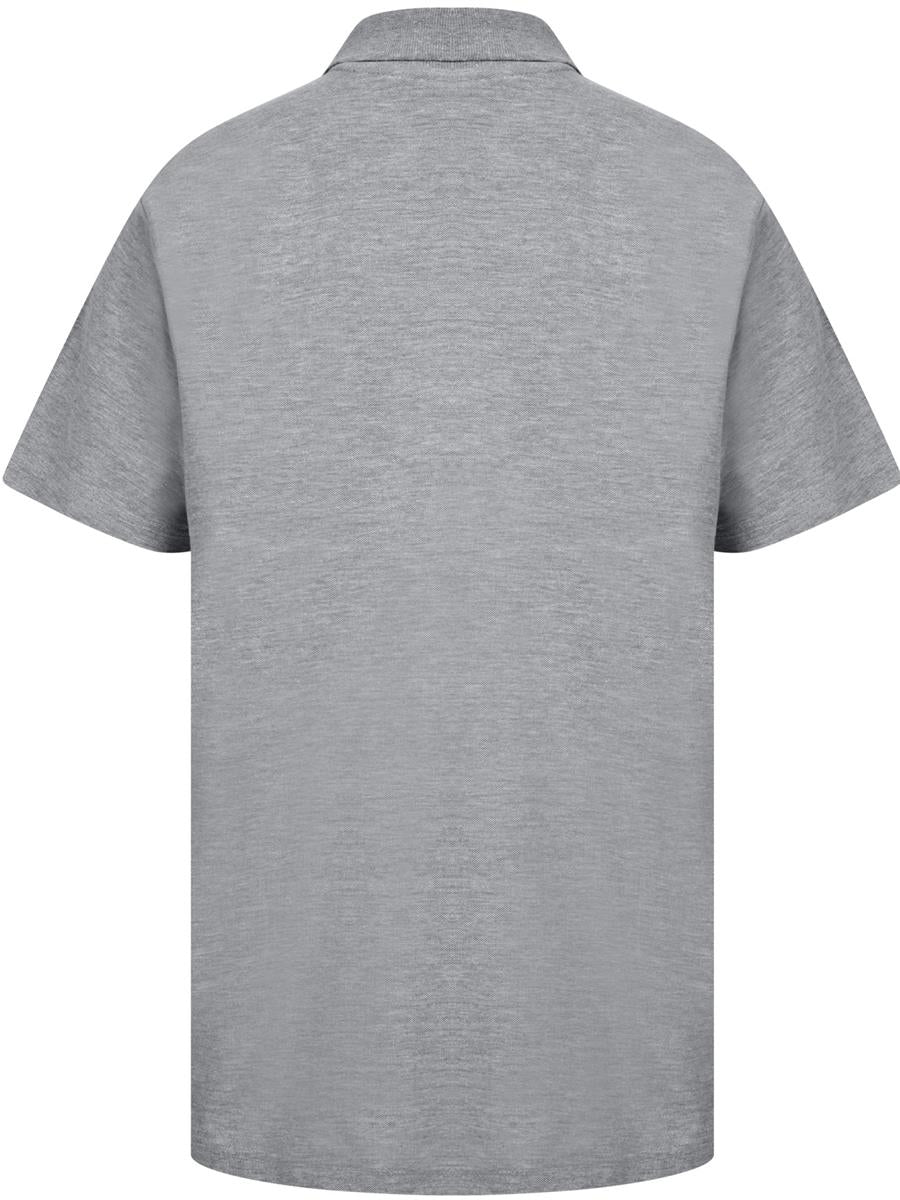 Grey polo back