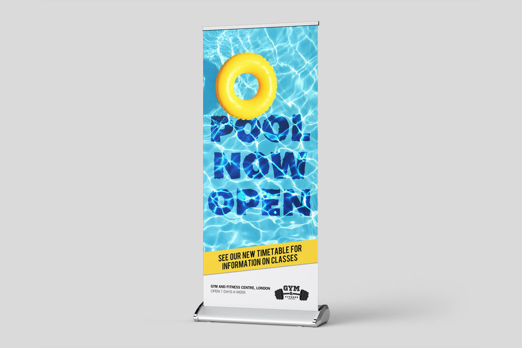 Premium roller banner detail