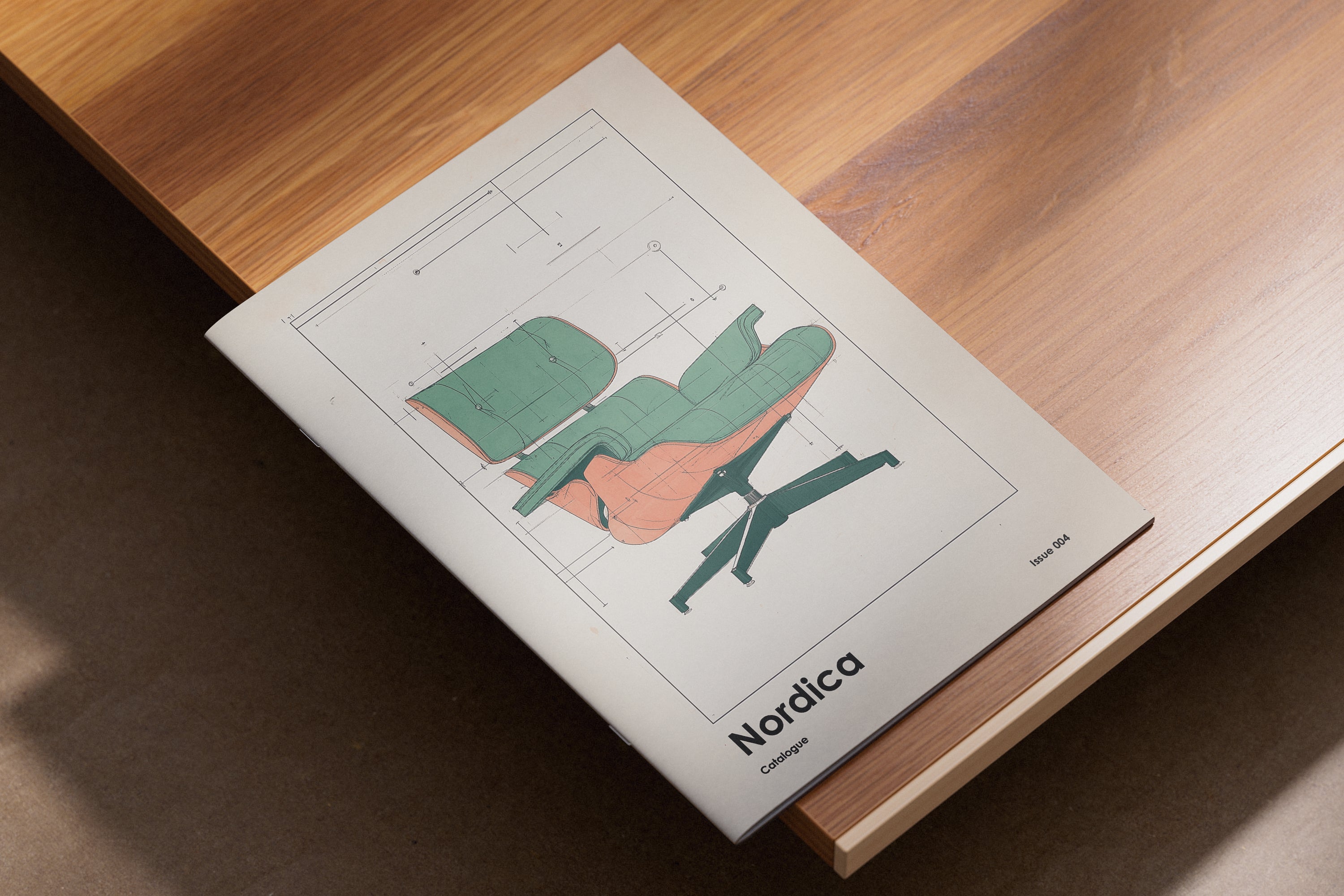 Stapled booklet in use