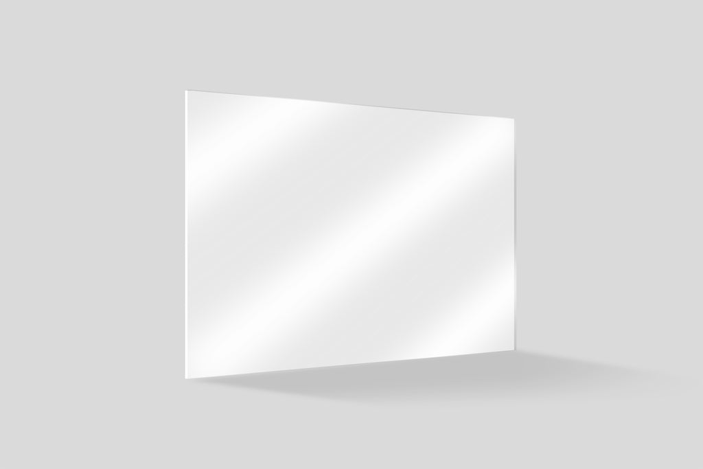Blank whiteboard, no artwork