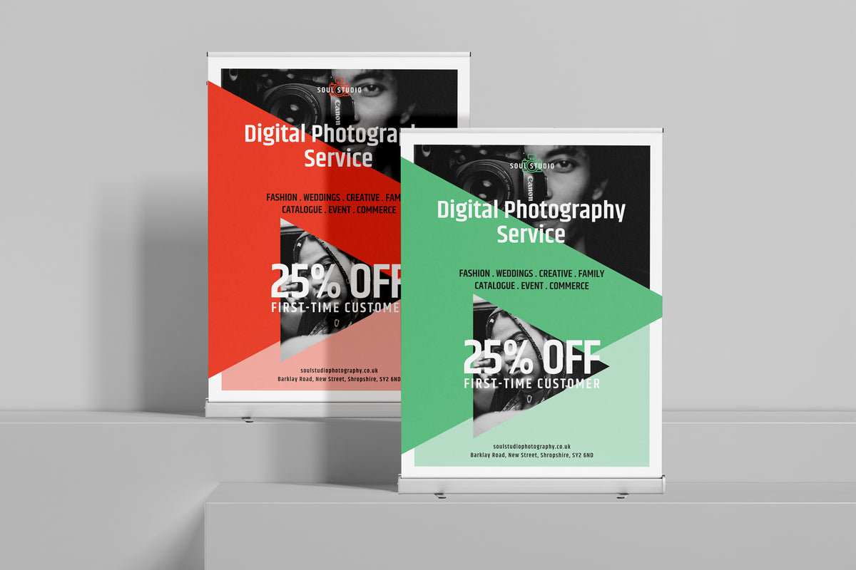 Wide roller banner