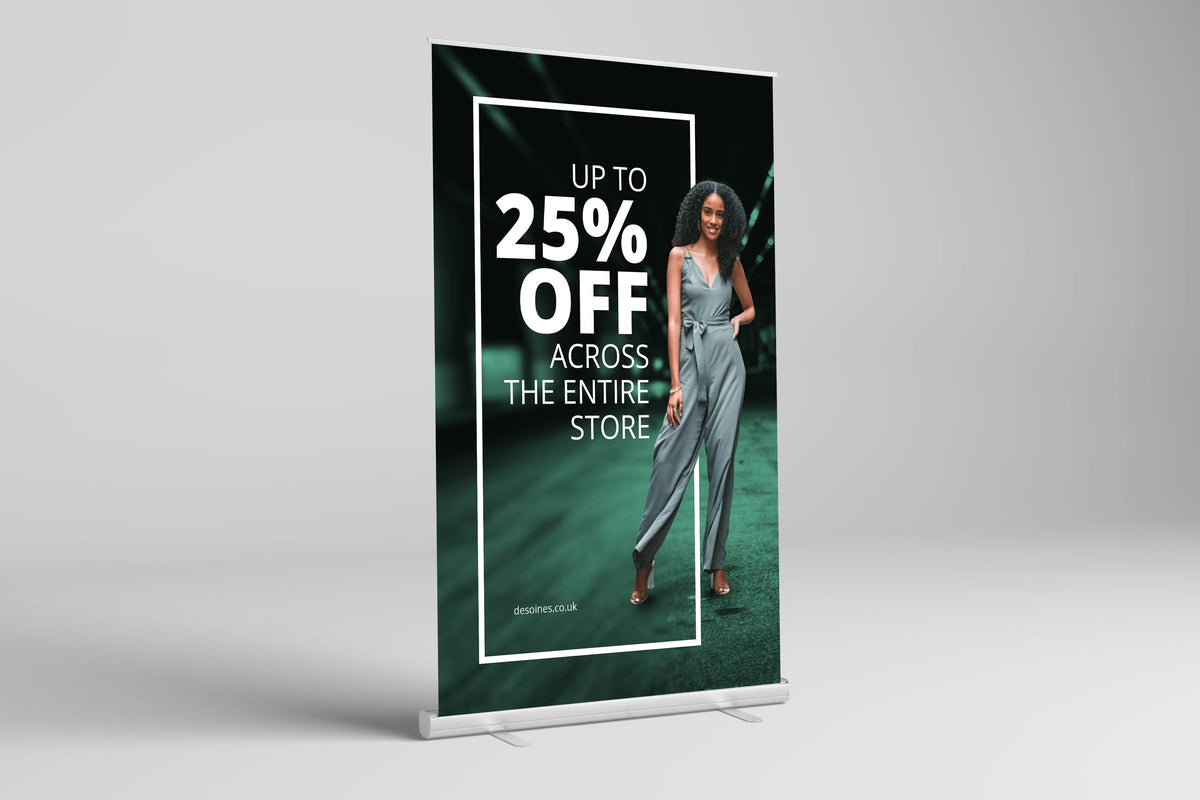 Wide roller banner detail
